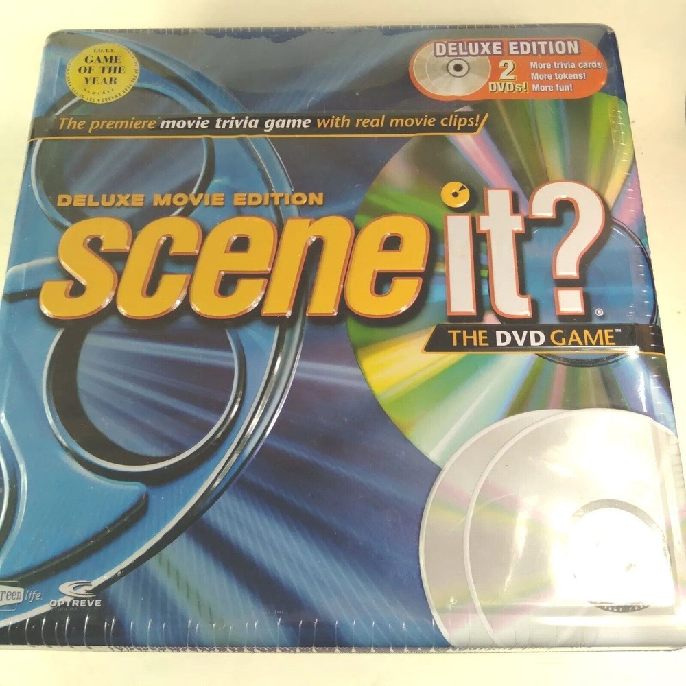 Scene It? Deluxe Movie Edition DVD‎ Trivia Game 2005 Collector's Tin New Sealed